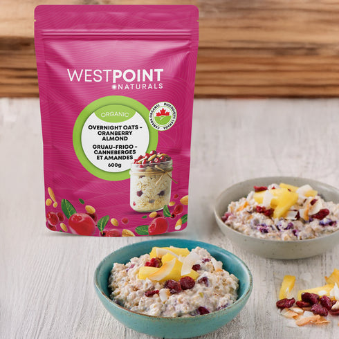ORGANIC OVERNIGHT OATS, CRANBERRY ALMOND