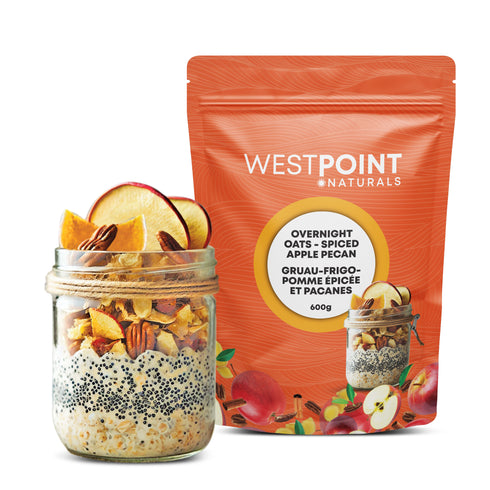 OVERNIGHT OATS, SPICED APPLE PECAN