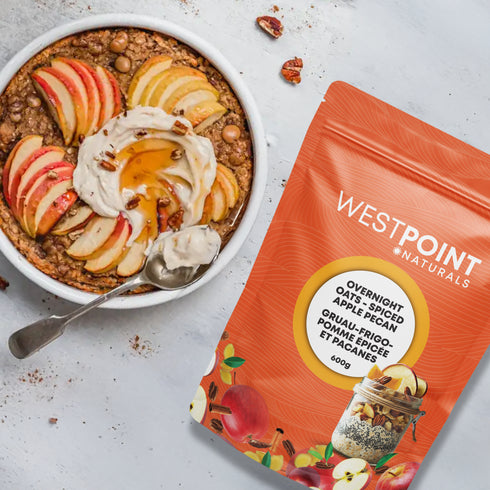 OVERNIGHT OATS, SPICED APPLE PECAN