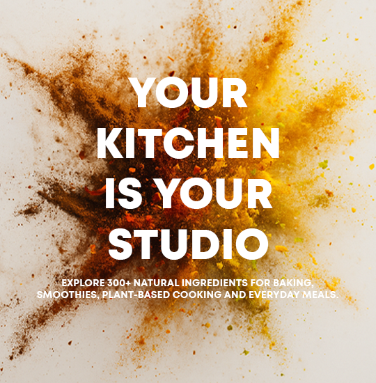 300+ all natural, clean ingredients for baking, cooking, smoothies and everyday meals 